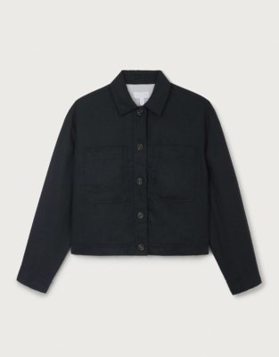 Button Through Linen Jacket 