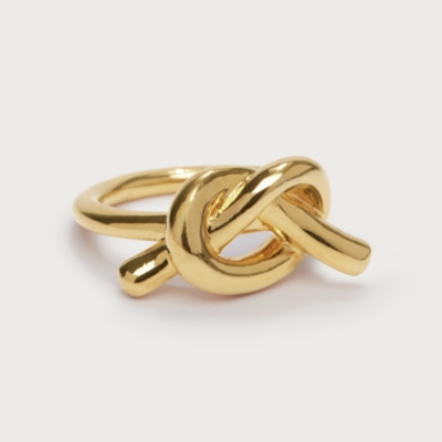 Césart Gold Plated Knot Ring