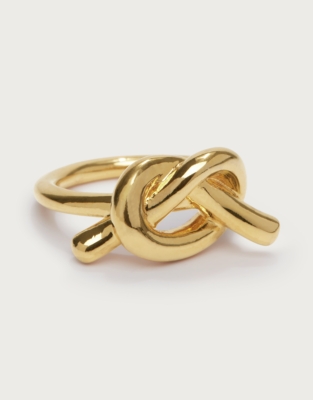 Césart Gold Plated Knot Ring