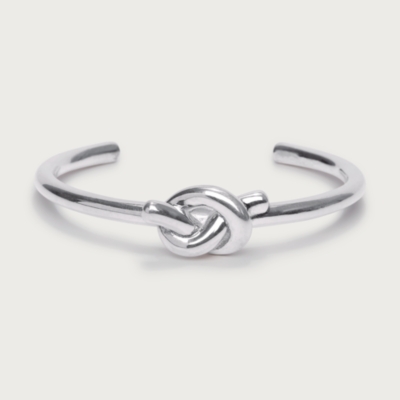 Césart Silver Plated Knot Bracelet