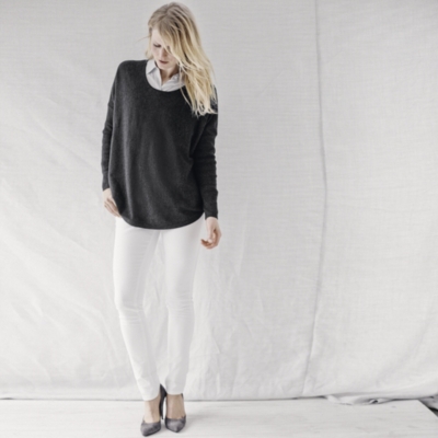 Circular Long Sleeve Sweater | Clothing | The White Company US