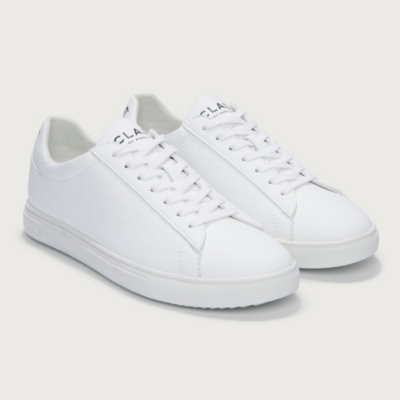 CLAE Triple White Bradley Vegan Trainers