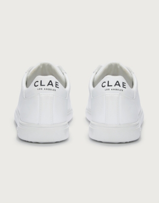 CLAE Triple White Bradley Vegan Trainers