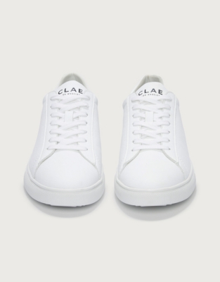 CLAE Triple White Bradley Vegan Trainers