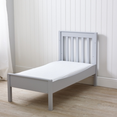 The rich birch bed is the only early years bed that you will need. When you baby is small the cot will house them with ease. As they start to get older the cot can then be converted into a junior bed and the mattress can be lowered. This means that you do not need to fork out on another bed in their first few years. - £425. 00