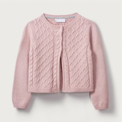 white company baby cardigan