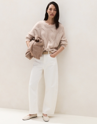 Cable Jumper with Alpaca  