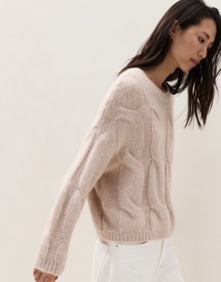 Cable Jumper with Alpaca