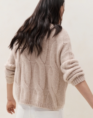 Cable Jumper with Alpaca