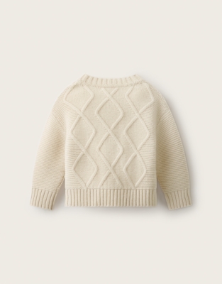 Cable Jumper with Cashmere (0–4yrs) 