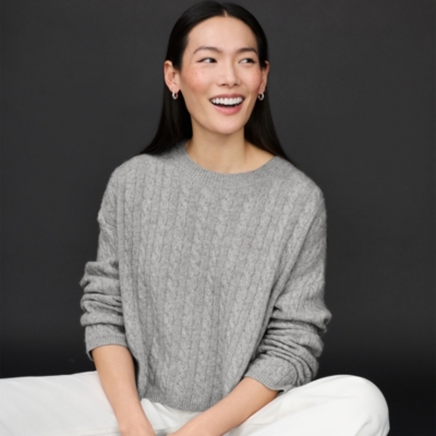 Cable Jumper with Cashmere