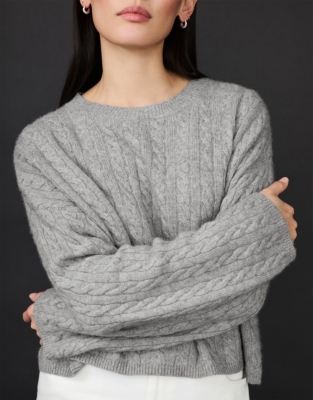 Cable Jumper with Cashmere