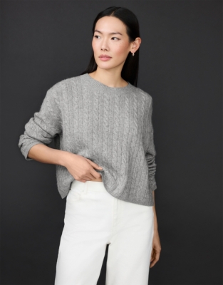 Cable Jumper with Cashmere