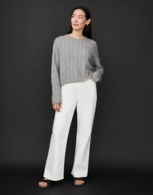 Cable Jumper with Cashmere