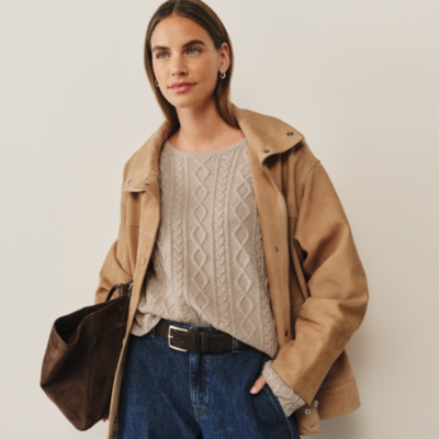 Cable Jumper with Cashmere