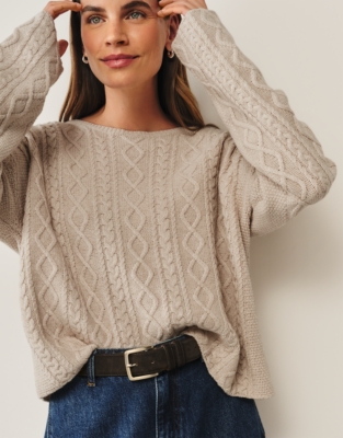 Cable Jumper with Cashmere