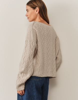 Cable Jumper with Cashmere