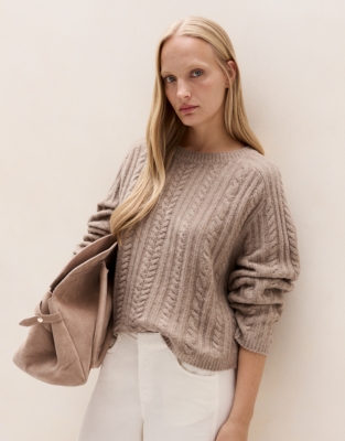 Cable Jumper with Cotton