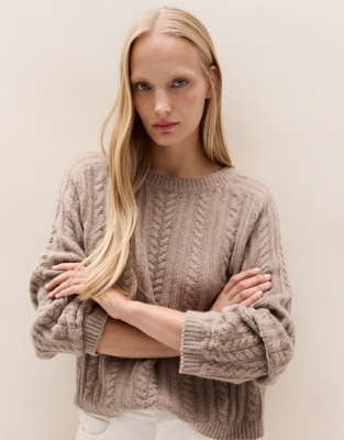 Cable Jumper with Cotton