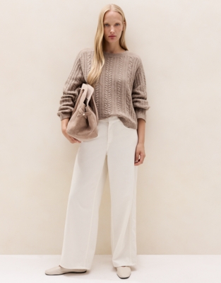 Cable Jumper with Cotton