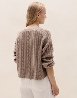 Cable Jumper with Cotton
