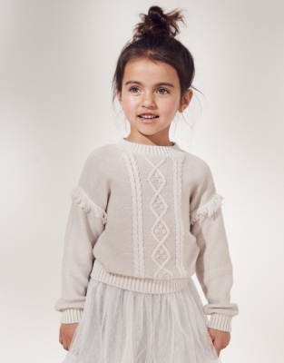 CableKnit Jumper (16yrs) Baby & Children's Sale The White Company UK