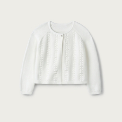 white company baby cardigan
