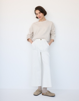 Cadogan Cropped Jeans - Ecru