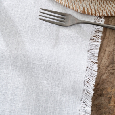Camber Soft Wash Table Runner Table Linen & Accessories The White