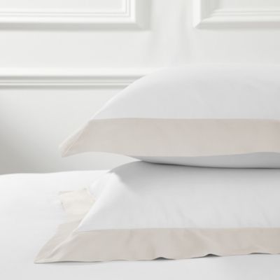 Camborne Oxford Pillowcase with Border Single Camborne Bed Linen