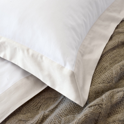 Camborne Oxford Pillowcase with Border Single Camborne Bed Linen