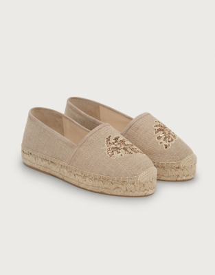 canvas flat espadrilles