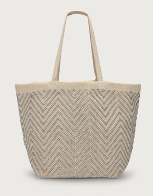 white company beach bag