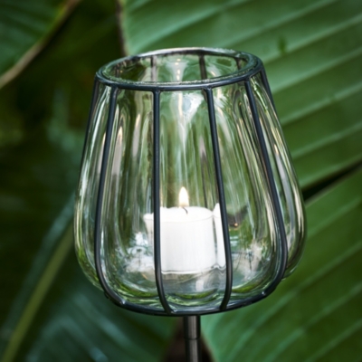 Captured Torch Lanterns Set of 2 Candle Holders The White Company UK