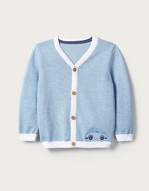 Car Embroidered Cardigan | Baby Sale | The White Company US