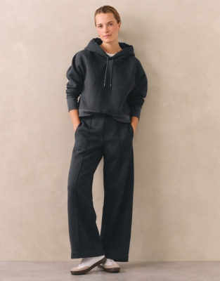 Carbon Finish Wide Leg Trouser