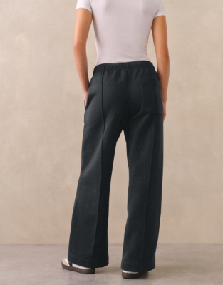 Carbon Finish Wide Leg Trouser