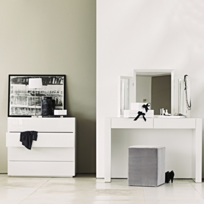 Carlton Glass Chest of Drawers Bedroom Furniture The White Company UK