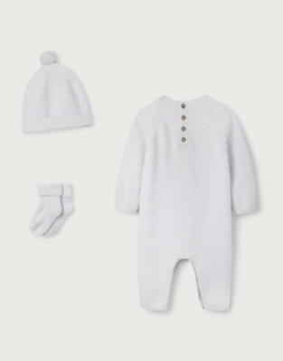 White cashmere best sale baby outfit