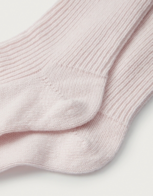 Cashmere Bed Socks - Pale Pink