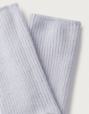 Cashmere Bed Socks - Pale Blue