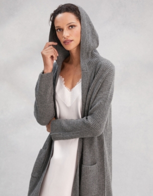 White company grey on sale cardigan