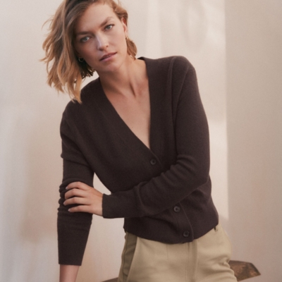 Cashmere Button-Through Cardigan