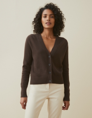 Cashmere Button-Through Cardigan | Clothing Sale | The White Company UK