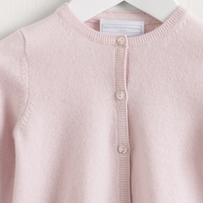 white company baby cardigan