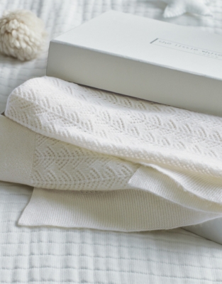 Cashmere Christening Baby Blanket