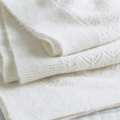 Cashmere Christening Baby Blanket