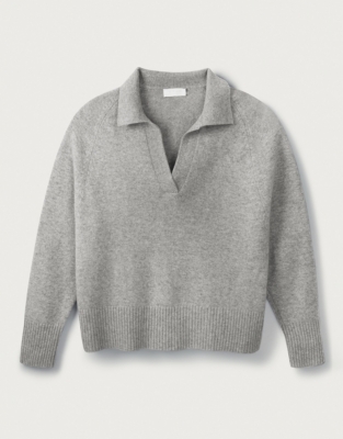 Cashmere Collared Jumper Clothing Sale The White Company UK
