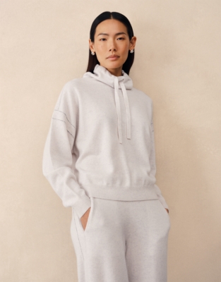 Cashmere Contrast Stitch Detail Jumper