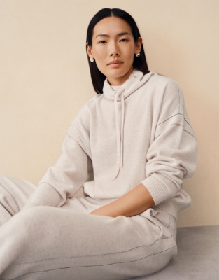 Cashmere Contrast Stitch Detail Jumper